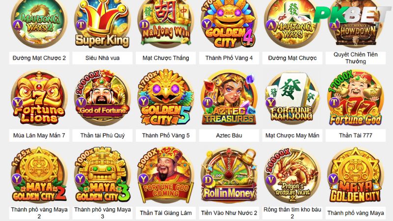 Khám phá kho game đa dạng, xanh chín tại PKBET